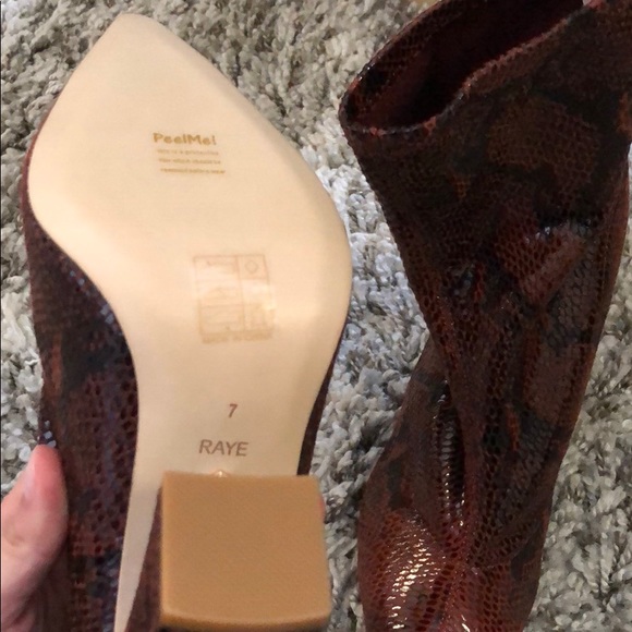 RAYE snake skin boots only been worn once - Picture 4 of 4